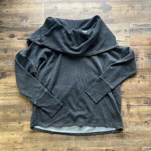 Marc New York Women’s Charcoal Pullover Sweater Cowl Neck Plus Size 1X